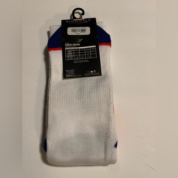 SpongeBob SquarePants Scream Drip Crew Socks Nickelodeon Cartoon Sports Casual - Picture 2 of 2